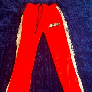 Men’s Soleboy Tracksuit Pants Orange